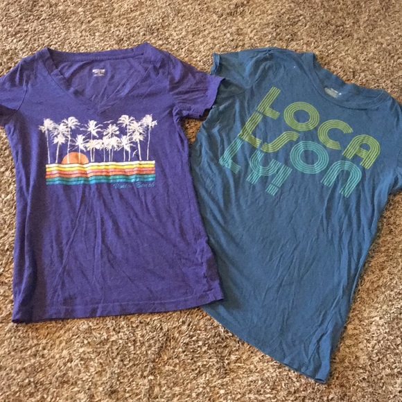 Tops - Women's t-shirts, bundle of 2. Old Navy & Mossimo.